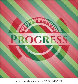 Progress christmas emblem.