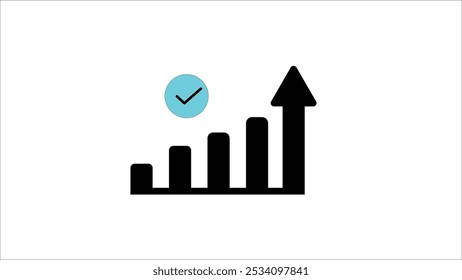 progress concept line icon. Simple element illustration on white background.