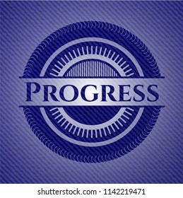 Progress with denim texture