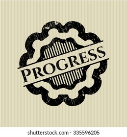 Progress grunge seal