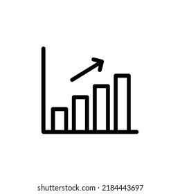 Progress Icon. Line Art Style Design Isolated On White Background