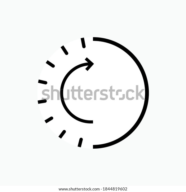 Progress Icon Process Status Symbol Vector Stock Vector (Royalty Free ...
