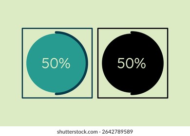 Progress icon. icon related to UI elements. suitable for web site, app, user interfaces,element, printable etc. solid icon style. simple vector design editable