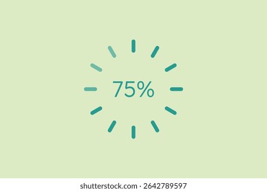 Progress icon. icon related to UI elements. suitable for web site, app, user interfaces,element, printable etc. line icon style. simple vector design editable
