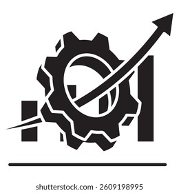 Progress icon represented by Progress simple symbol Black Filled style.