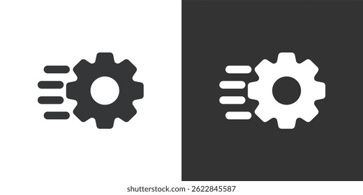 Progress icon. Solid glyph series icon