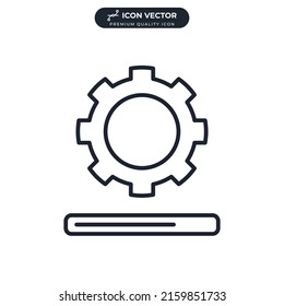 progress icon symbol template for graphic and web design collection logo vector illustration