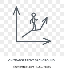 Progress icon. Trendy flat vector Progress icon on transparent background from E-learning and education collection. High quality filled Progress symbol use for web and mobile