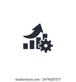 progress icon. vector.Editable stroke.linear style sign for use web design,logo.Symbol illustration.