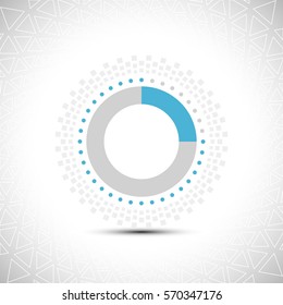Progress indicator Bar. Download Load Web preloader. Halftone background Vector Illustration.