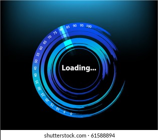 Progress indicator. Vector