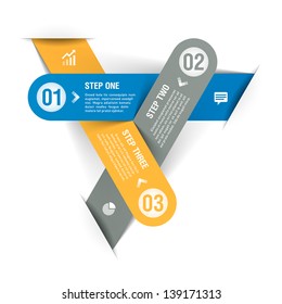 Progress infographics template. Vector.