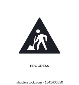progress isolated icon. simple element illustration from construction concept icons. progress editable logo sign symbol design on white background. can be use for web and mobile