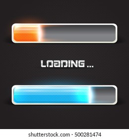 Progress loading bar. Concept technology. Vector illustration.