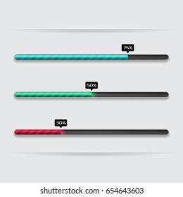 Progress loading bar. Concept technology. Vector illustration.
