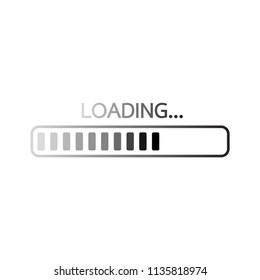 Progress Loading Bar Loading Icon Vector Stock Vector (Royalty Free ...