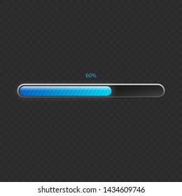 Progress loading bar panel template