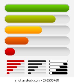 Progress or loading bars in rounded fashion