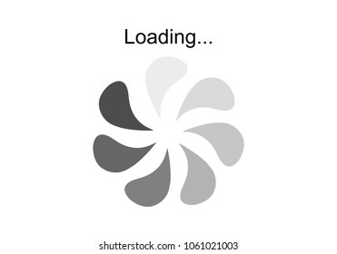 Progress loading, download progress symbol logo