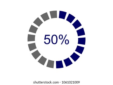 Progress loading, download progress symbol logo