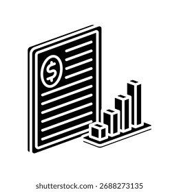 Progress Mini Illustration Isometric Icon. Use For Modern Concept, Print, Ui, Ux Kit, Web And App Development. Vector Related To Market, Business, Finace