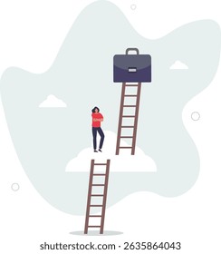 Progress to next level, career development or business improvement reaching better quality, growth or growing concept. character life .