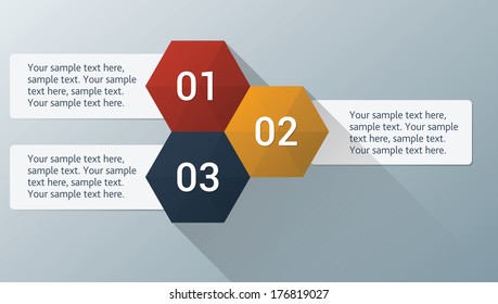 Progress Option Workflow Banner - Flat Design - Vector Illustration