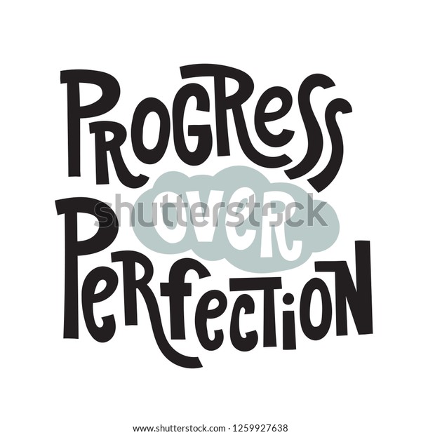Image Vectorielle De Stock De Progres Par Rapport A La Perfection