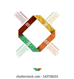 Progress Paper Option Background - For Product Choice or Versions - Vector Illustration - Infographic