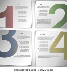 Progress paper pages vector illustration