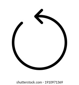 progress, refresh, rotate icon vector image. Can also be used for arrows and signs. Suitable for use on web apps, mobile apps and print media.