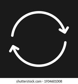 progress, refresh, rotate icon vector image. Can also be used for arrows and signs. Suitable for use on web apps, mobile apps and print media.
