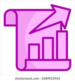 Progress Report Icon Element For Design