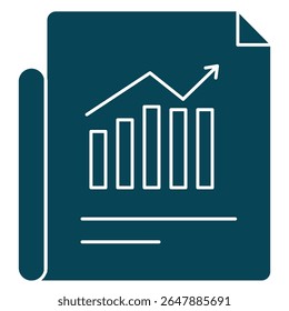 Ícone Relatório de andamento, Rastreando o sucesso Uma visualização clara através dos relatórios de andamento, as etapas importam Comunicando o crescimento com os relatórios de andamento, vetor