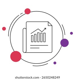 Progress Report Icon, Tracking Success A Clear View Through Progress Reports, Milestones Matter Communicating Growth with Progress Reports, vector