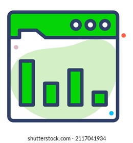 progress report Icon. User interface Vector Illustration, As a Simple Vector Sign and Trendy Symbol in Line Art Style, for Design and Websites, or Mobile Apps,