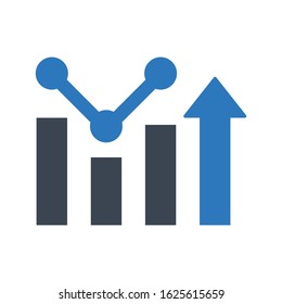 Progress report icon. vector graphics