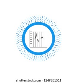 progress, report, statistics, patient, recovery Line Icon. Vector isolated illustration
