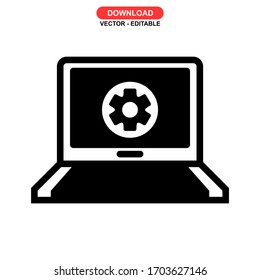 progress setting icon or logo isolated sign symbol vector illustration - high quality black style vector icons
