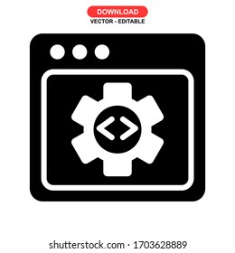 progress setting icon or logo isolated sign symbol vector illustration - high quality black style vector icons
