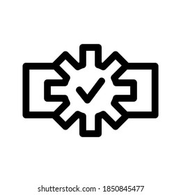 Progress Setting icon or logo isolated sign symbol vector illustration - high quality black style vector icons
