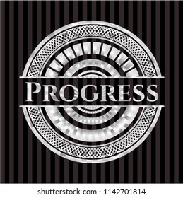 Progress silvery badge