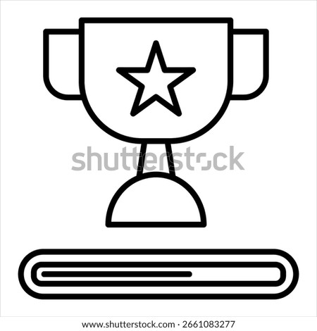 Progress Single Icon Outline Illustration
