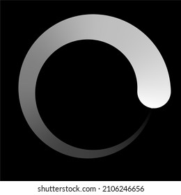 Progress, steps, phases indicator. Preloader, buffer shape. Circle, circular loading icon