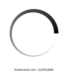 Progress, steps, phases indicator. Preloader, buffer shape. Circle, circular loading icon