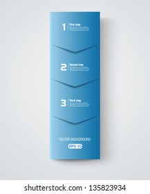 progress steps vector template