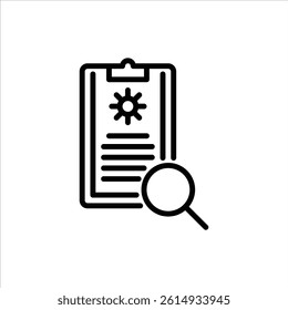 progress tracker outline icon. analysis black line illustration.