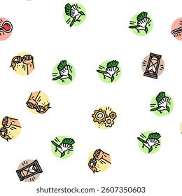 progress trend up business vector seamless pattern thin line illustration