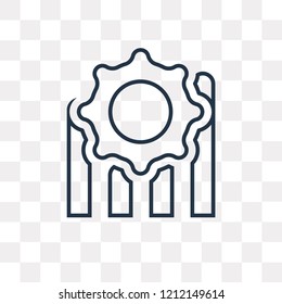 Progress vector outline icon isolated on transparent background, high quality linear Progress transparency concept can be used web and mobile