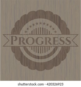 Progress wooden emblem